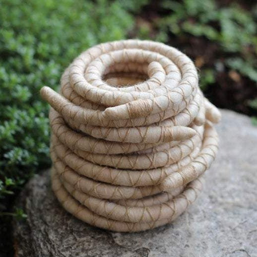 Oatmeal Spiralocks Bendable Wire Dread Tie