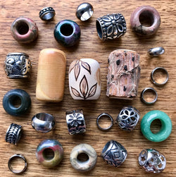 One of a Kind Dreadlock Beads | Set of 25