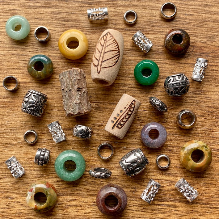 One of a Kind Micro Dreadlock Beads | Set Of 35