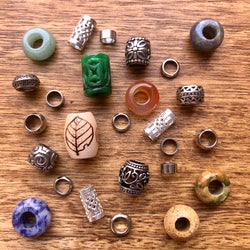 Small One of a Kind Dreadlock Beads | Set Of 25