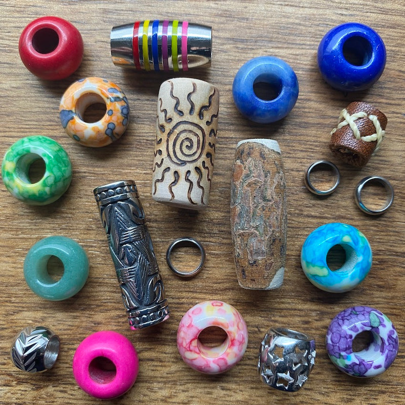 One of a Kind Dreadlock Beads | Set Of 20