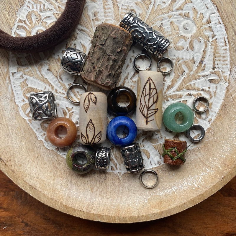 Dreadlock Beads in Wooden Box | Set Of 20
