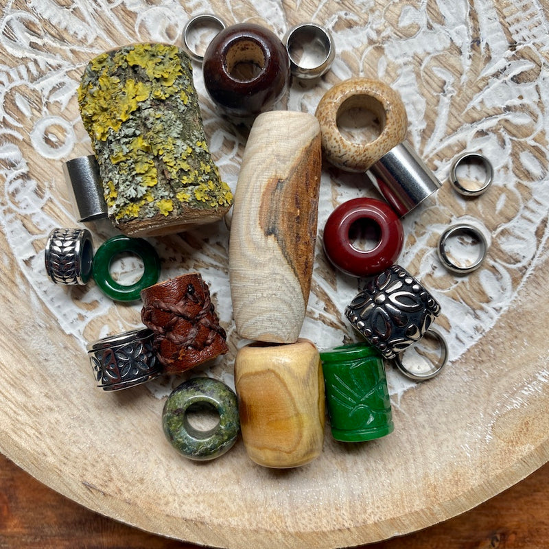 One of a Kind Dreadlock Beads | Set of 20