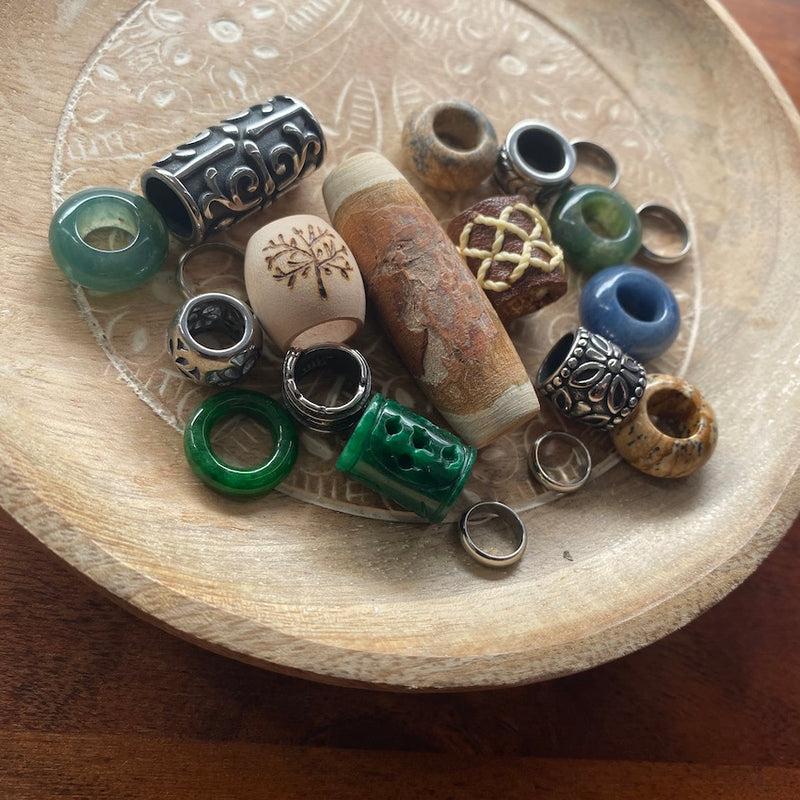 One of a Kind Dreadlock Beads | Set Of 20