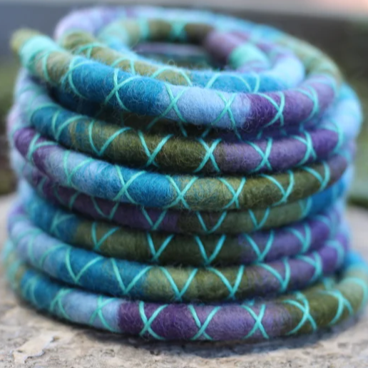 Orchid Wool Felt Spiralocks