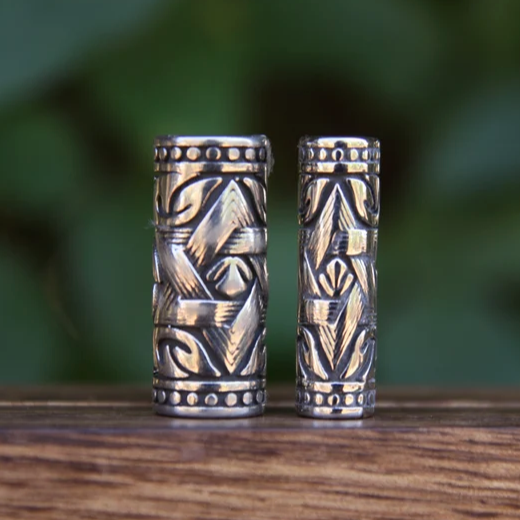 Beard Beads Star Tube | Set of 2