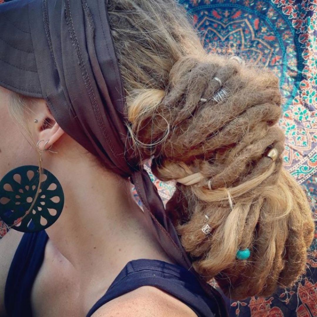 Handmade Dread Wrap Visor