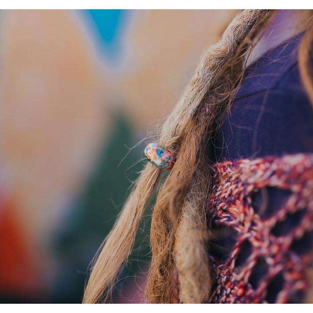 Rainbow Dreadlock Beads | Set Of 20