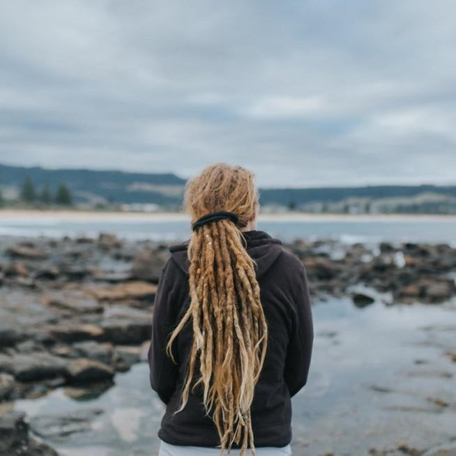 Black Spiralock bendable wire tie in Dreadlocks