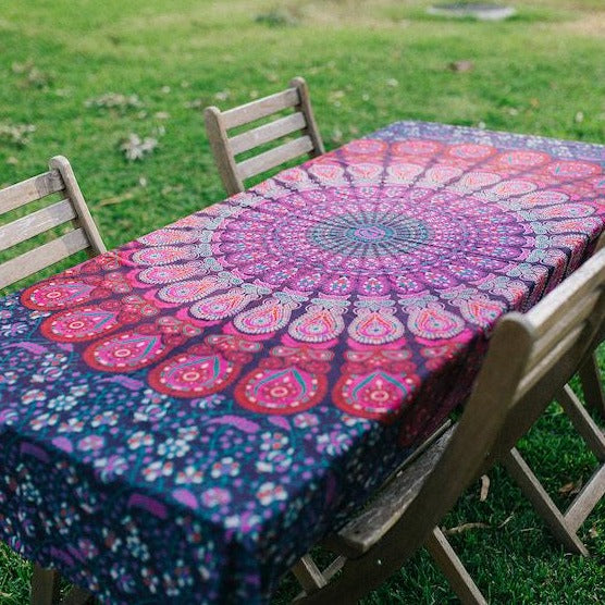 Purple Mandala Tablecloth