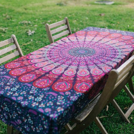 Purple Mandala Tablecloth