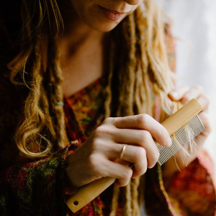 Raw Roots Bamboo Dreadlock Comb