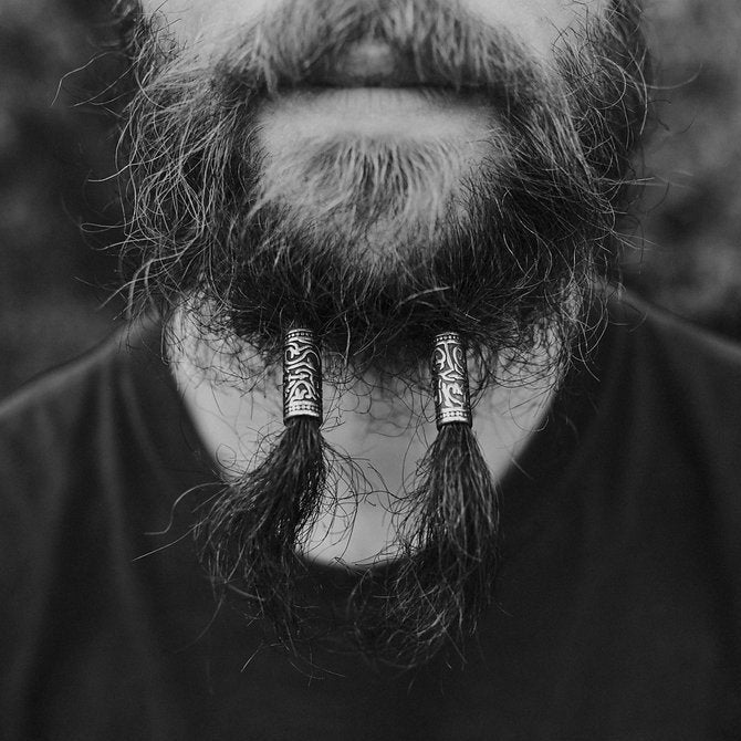 Beard Beads Viking Runes  Set Of 2 – Mountain Dreads